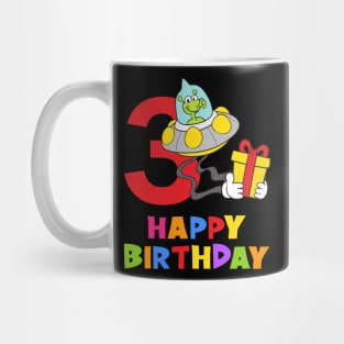 3rd Birthday Party 3 Year Old Three Years Mug